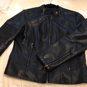 Max Studio Pleather moto jacket